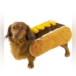 Dog Hotdog w/Mustard Costume